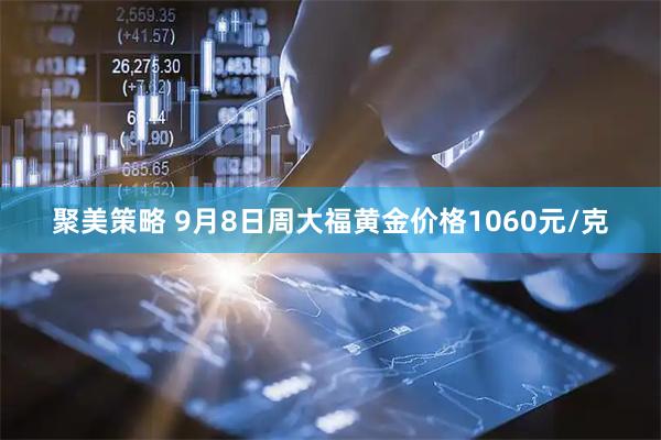 聚美策略 9月8日周大福黄金价格1060元/克